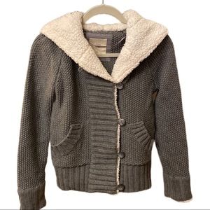 Zara Knitwear Gray Sweater Hoodie